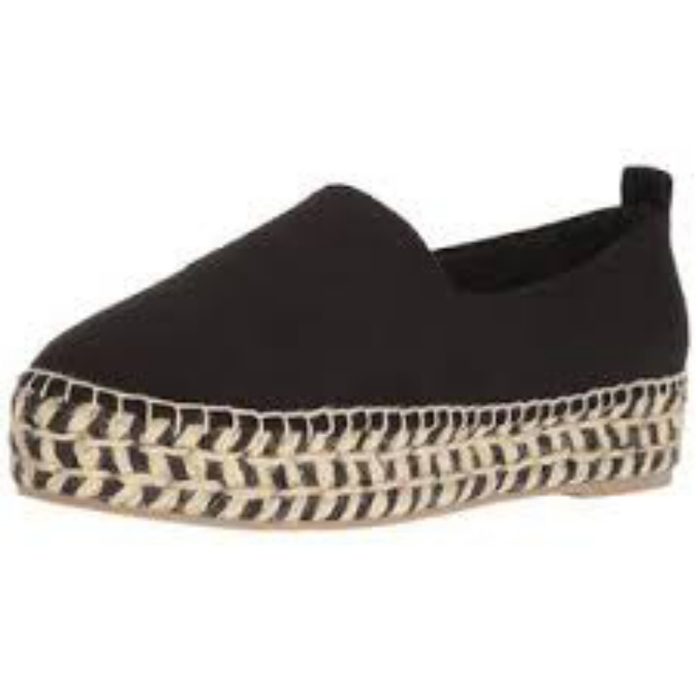 Steve Madden Black Suede Close-toed Espadrille